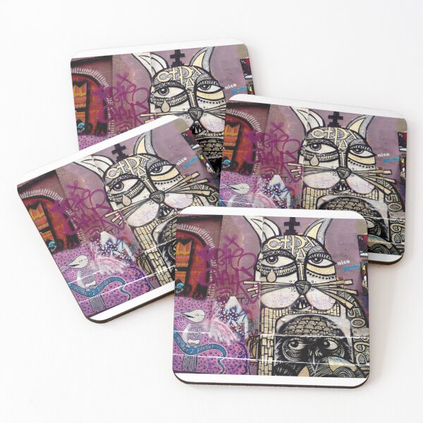 Item preview, Cat and Bird Graffiti, Melbourne CBD designed and sold by Roz McQuillan Fine Art & Photography.