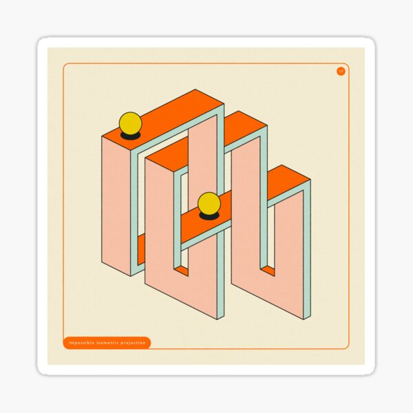 Vista previa del artículo con la obra «GEOMETRÍA IMPOSIBLE 17», diseñado y vendido por JazzberryBlue.