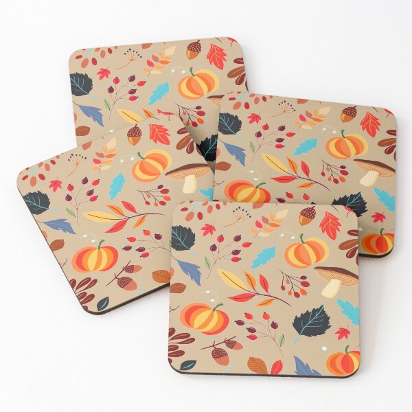 Item preview, Tan Autumn Botanicals in Shades of Orange, Rust, Brown designed and sold by AlteredAtelier.