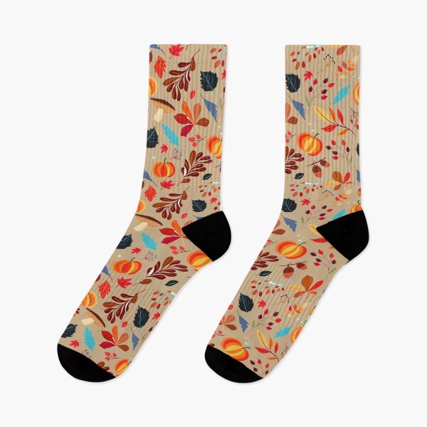 Item preview, Tan Autumn Botanicals in Shades of Orange, Rust, Brown designed and sold by AlteredAtelier.