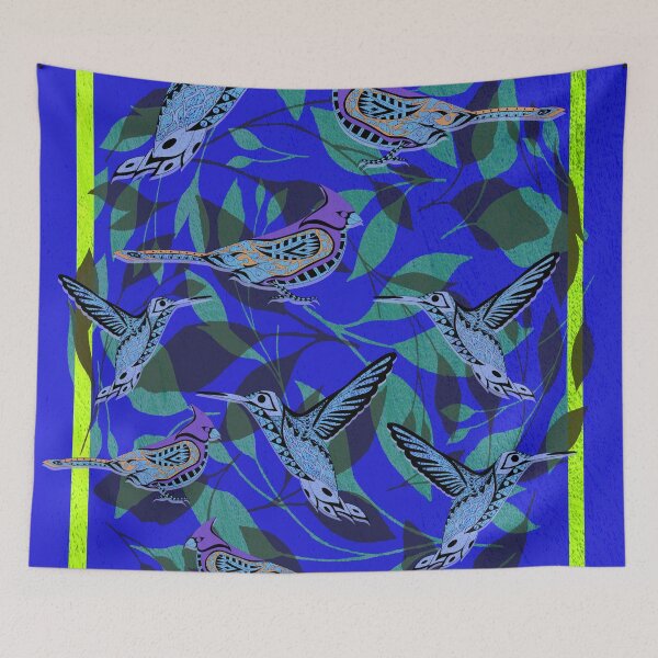 Item preview, love flower birds mockingbird mexican patterns ecopop designed and sold by jorgelebeau.