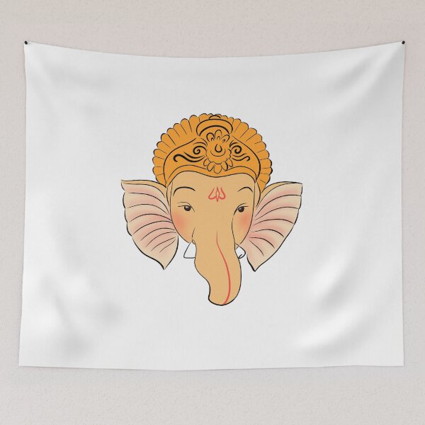 Item preview, Cute Ganesh Illustration designed and sold by MindscapeShop.