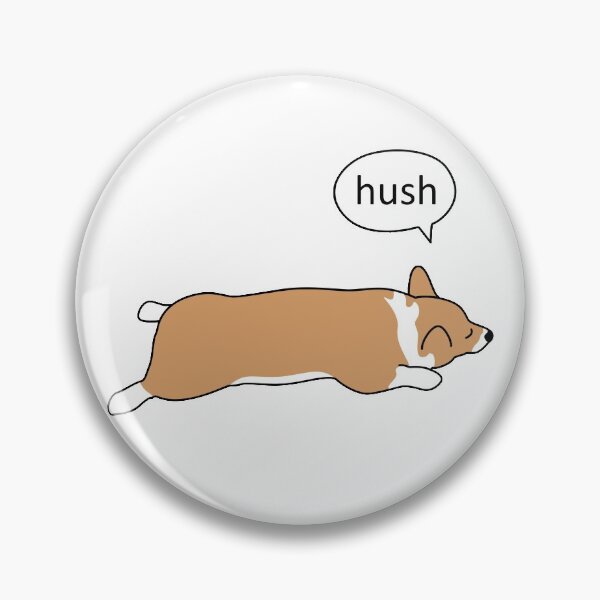 Item preview, Splooting Red Corgi - Hush designed and sold by MaplewoodMerch.