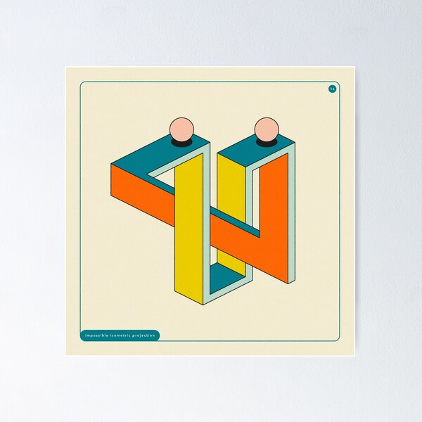 Vista previa del artículo con la obra «GEOMETRÍA IMPOSIBLE 16», diseñado y vendido por JazzberryBlue.