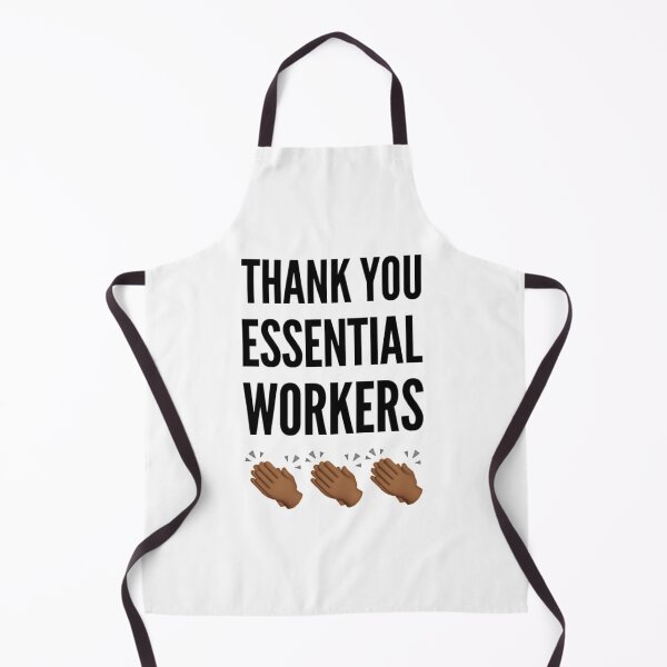 Item preview, Thank You Essential Workers (clapping) black designed and sold by LiveAndGlow.