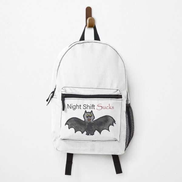 Item preview, Night Shift Sucks Halloween Bat designed and sold by ArtsyRabbit.