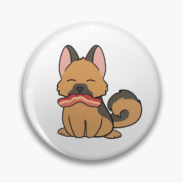 Item preview, German Shepard with Bacon  designed and sold by BiscuitSnack.