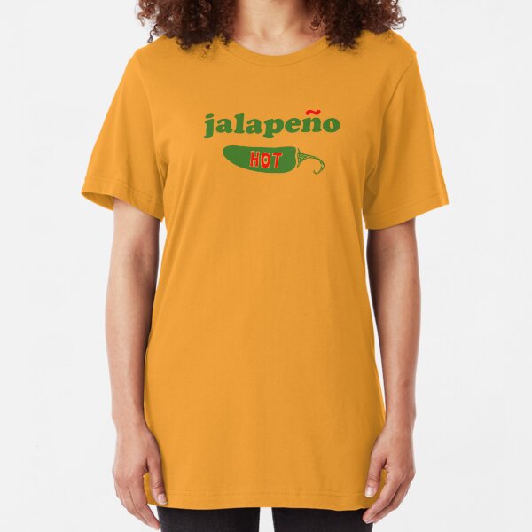 Cinco de Mayo Jalapeno Pepper Wheel Orange Adult T-Shirt