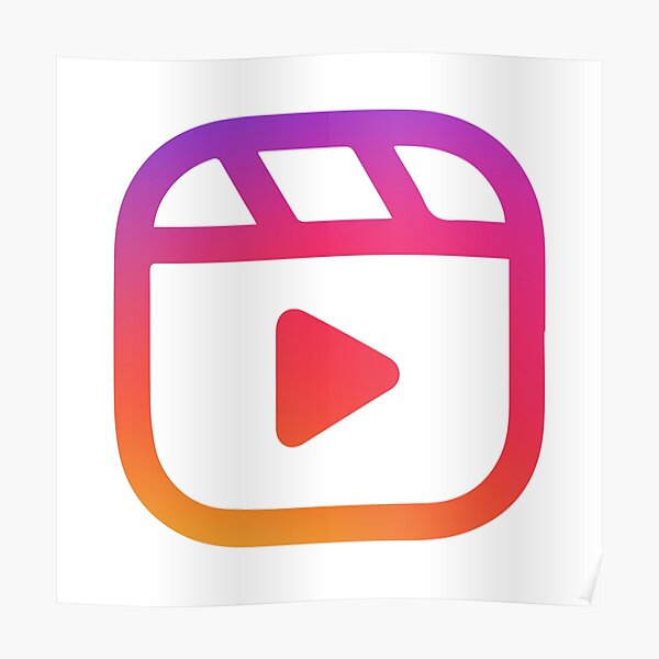 Instagram Reels Logo Posters Redbubble