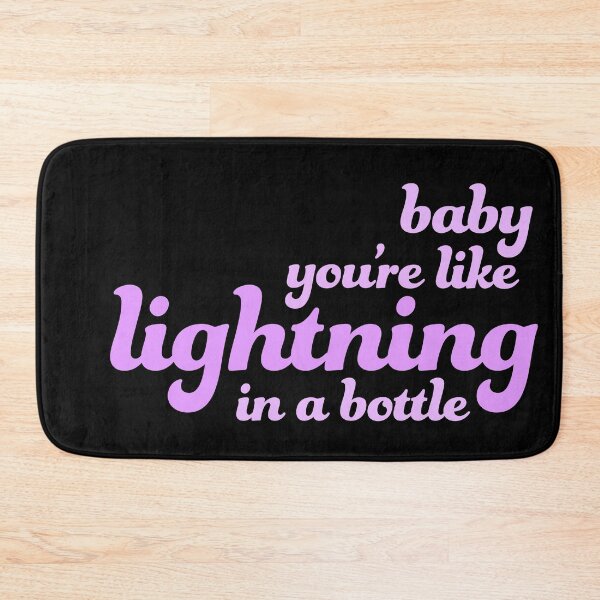 Item preview, baby you're like lightning in a bottle purple designed and sold by quotesoup.