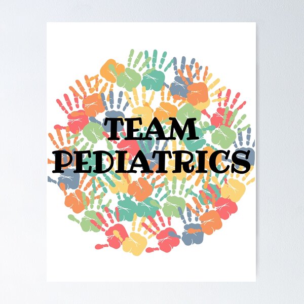 Item preview, Team Pediatrics Colorful designed and sold by NursesEvolution.