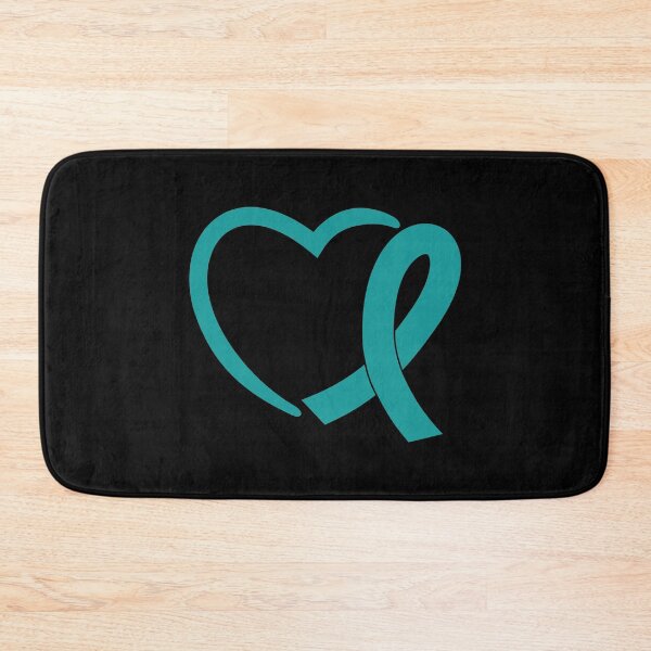 Item preview, Ovarian Cancer Heart Awareness Teal Ribbon September designed and sold by NotEnoughSpoons.