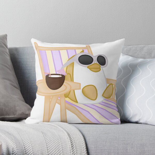 Drink Me Pillows Cushions Redbubble - pick anything for golden penguin adoptmeroblox