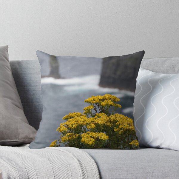 Item preview, Yellow flowers at cliffs of Moher in Galway, Ireland designed and sold by willowbb.