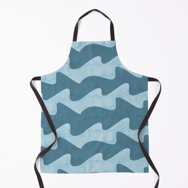 Item preview, Blue Retro Waves Pattern designed and sold by rachelchxn.