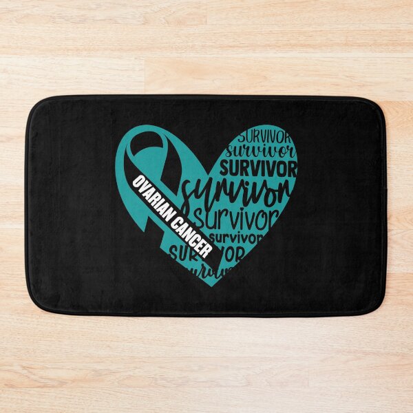 Item preview, Ovarian Cancer Survivor Heart Awareness Teal Ribbon September designed and sold by NotEnoughSpoons.