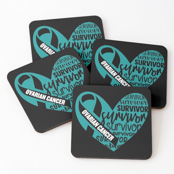 Item preview, Ovarian Cancer Survivor Heart Awareness Teal Ribbon September designed and sold by NotEnoughSpoons.