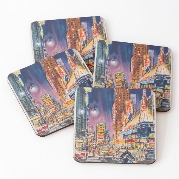 Item preview, New York Vintage Travel Poster designed and sold by vintagevivian.