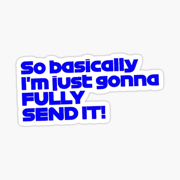 Verstappen Will Send It Sticker