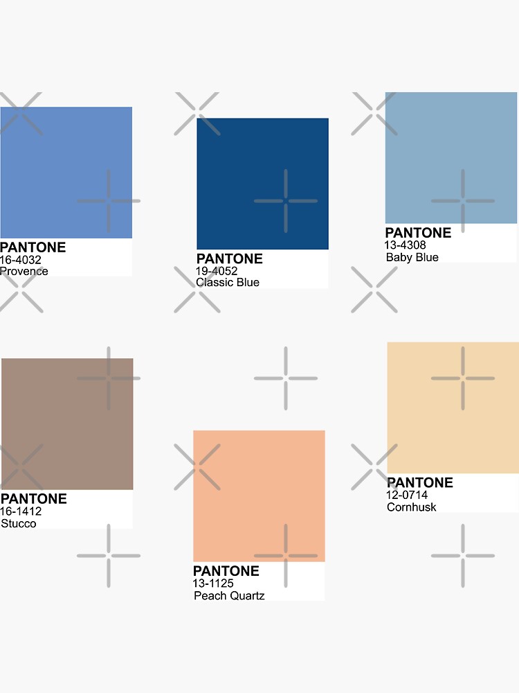 Pantone Blue Stickers for Sale