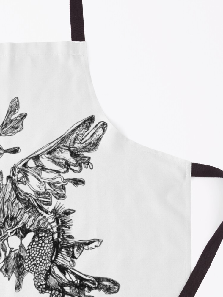 Alternate view of Steve the Leafy Sea Dragon Apron