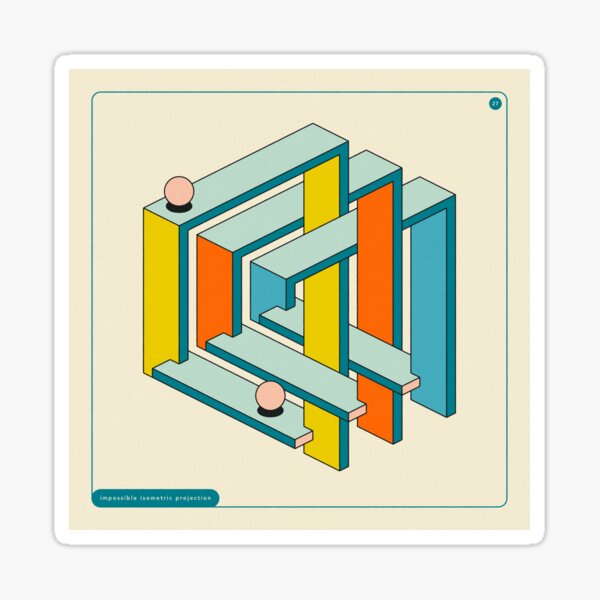 Vista previa del artículo con la obra «GEOMETRÍA IMPOSIBLE 27», diseñado y vendido por JazzberryBlue.