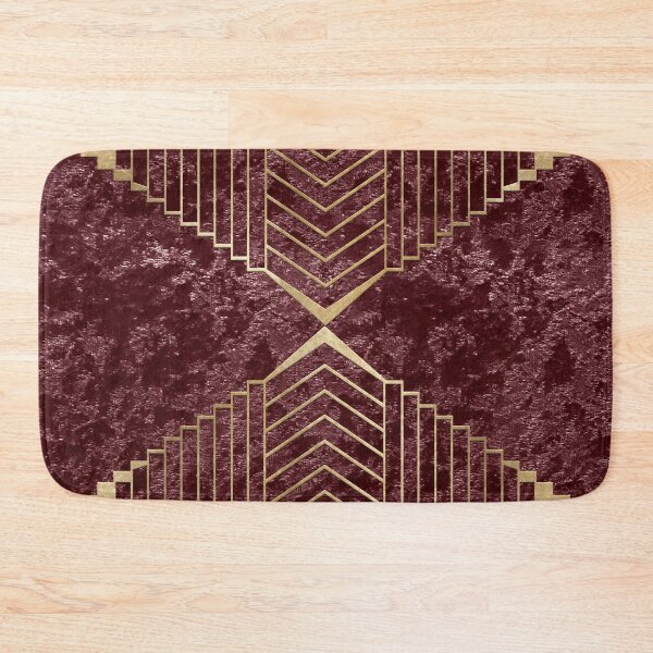 Item preview, Art Deco Rich Burgundy Velvet designed and sold by RoseAesthetic.