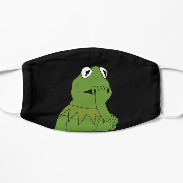 Nervous Kermit Flat Mask