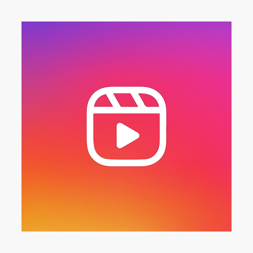 Instagram Reels Logo Gradient Background