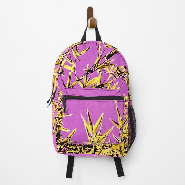 Item preview, ILYASS 4 bamboo leaves branches sky nature purple yellow tree majesty icy designed and sold by dragonemma.
