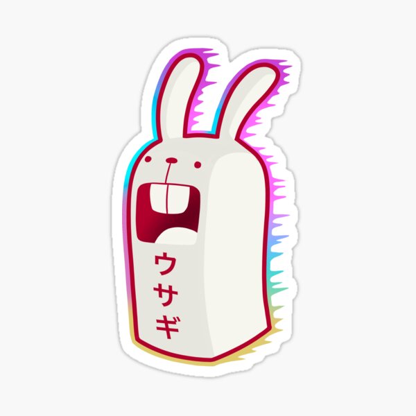 GlitchPop Rabbit Sticker