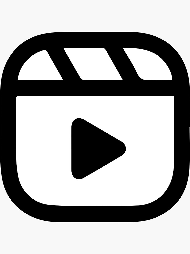 "White and Black Instagram Reels Logo" Sticker by PandaMonium
