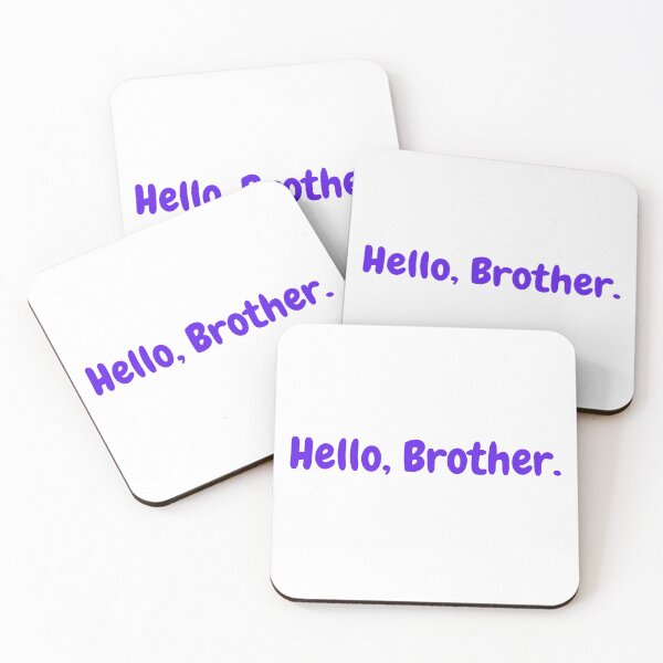 Item preview, Hello, Brother quote  - Purple designed and sold by simplysharon.