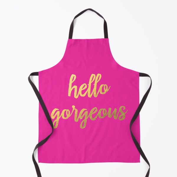Item preview, Hello Gorgeous V2 - Hot Pink and Faux Gold Foil designed and sold by tshirtstylist.