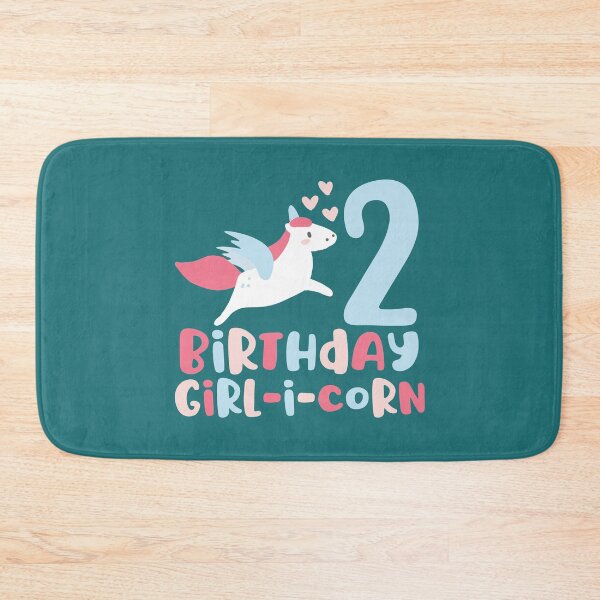 Item preview, Kids Birthday Girl-i-Corn Unicorn Alicorn Lovers Happy 2nd Bday design designed and sold by doodabobs.
