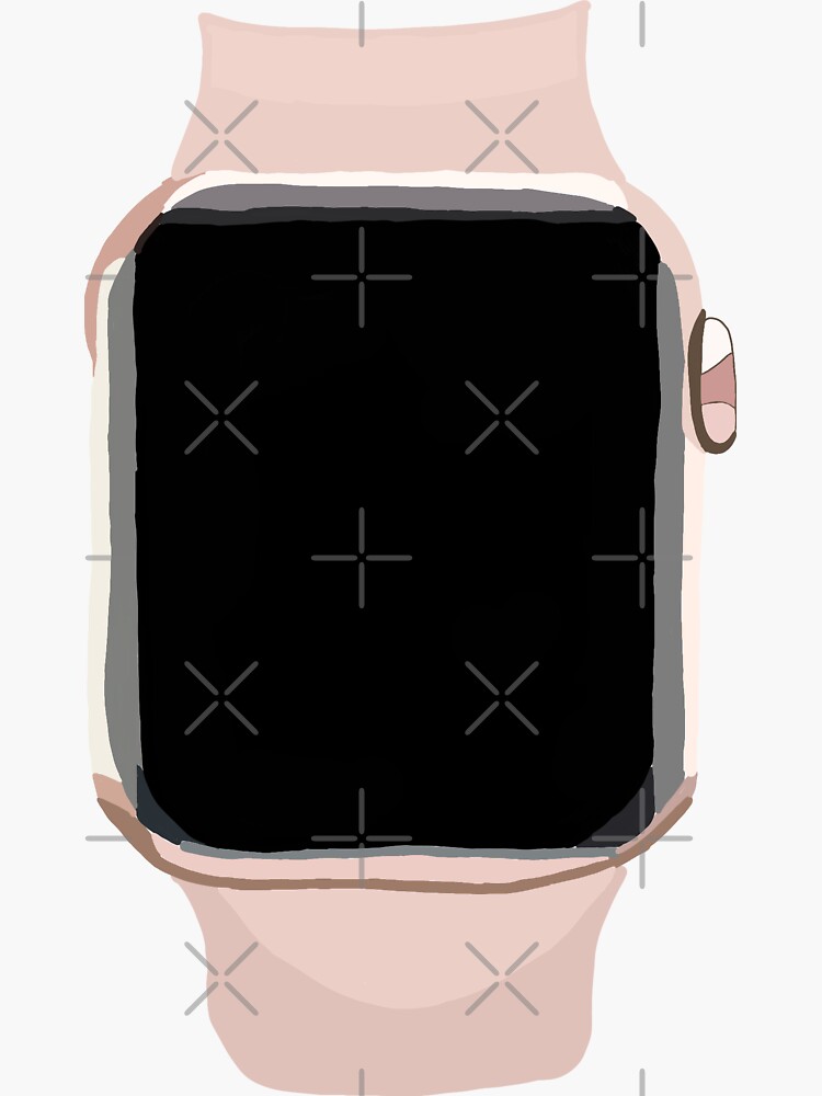 "apple watch sticker" Sticker by sistermoiyaa Redbubble