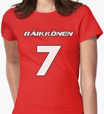 Raikkonen 7 Women's Fitted T-Shirt