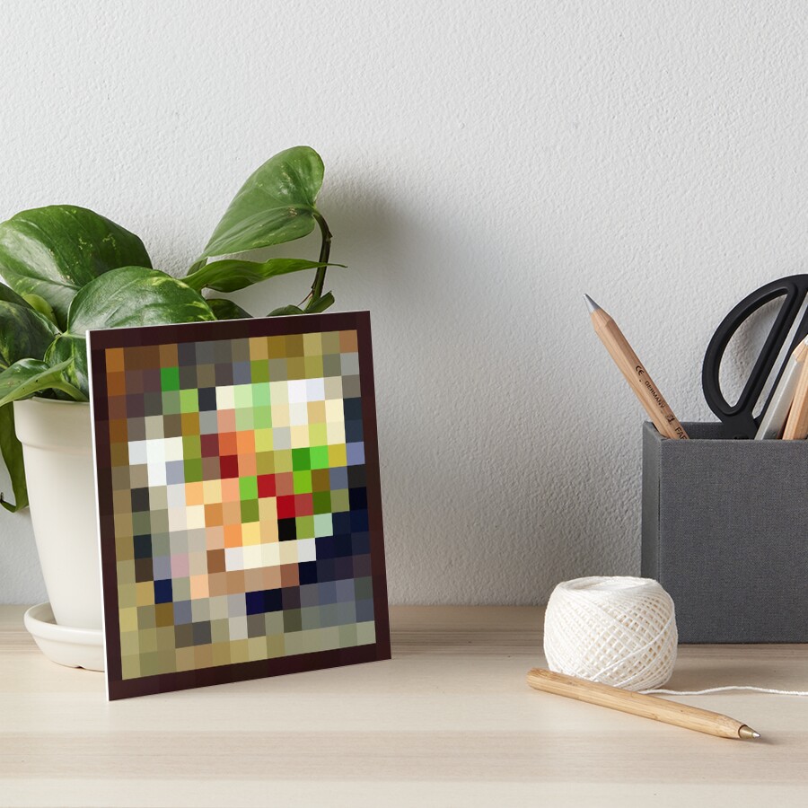 "Kebab Minecraft Painting" Art Board Print for Sale by HotBean