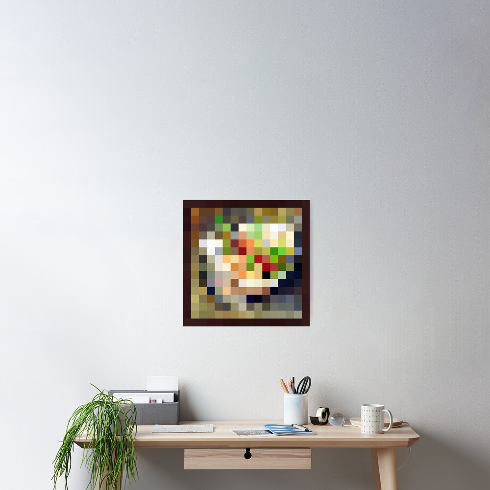 "Kebab Minecraft Painting" Poster for Sale by HotBean Redbubble