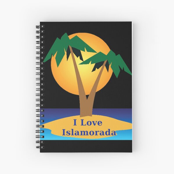 Item preview, I Love Islamorada Black Background designed and sold by KeysTreasures.