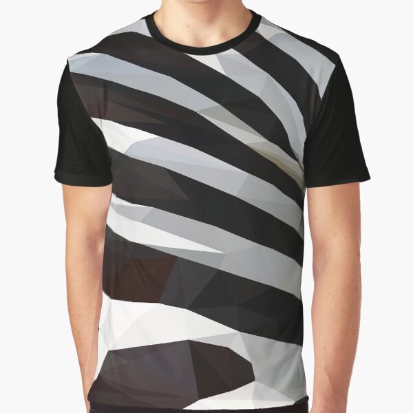 Patrón de cebra Lowpoly Camiseta gráfica