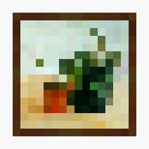 Pflanze - Minecraft Malerei Fotodruck