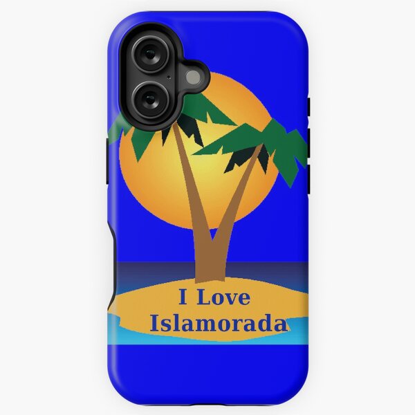 Item preview, I Love Islamorada Blue Background designed and sold by KeysTreasures.