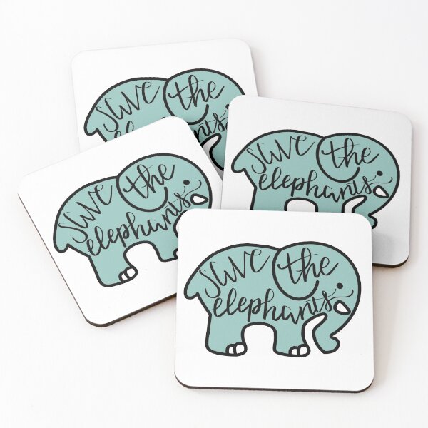 Item preview, save the elephants sticker designed and sold by abbeymac.