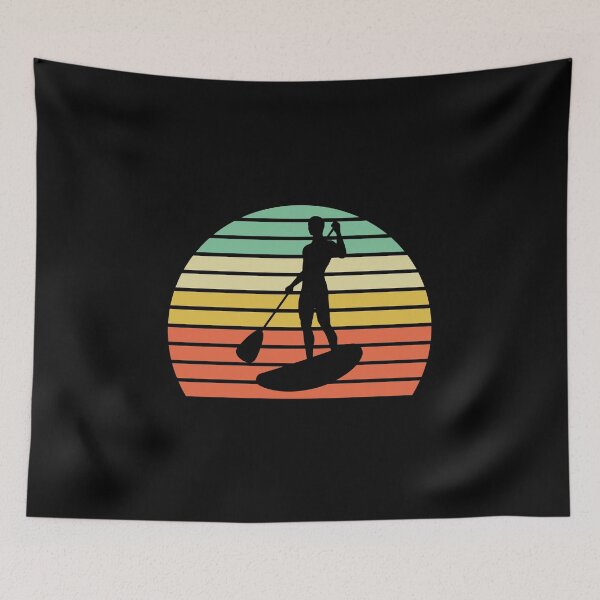 Item preview, Paddleboard SUP estilo retro Sunset designed and sold by EstelleStar.