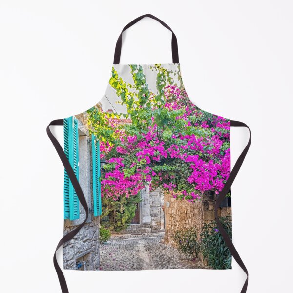 Item preview, Blue shutters on a house and purple bougainvillea designed and sold by Kevin Hellon.