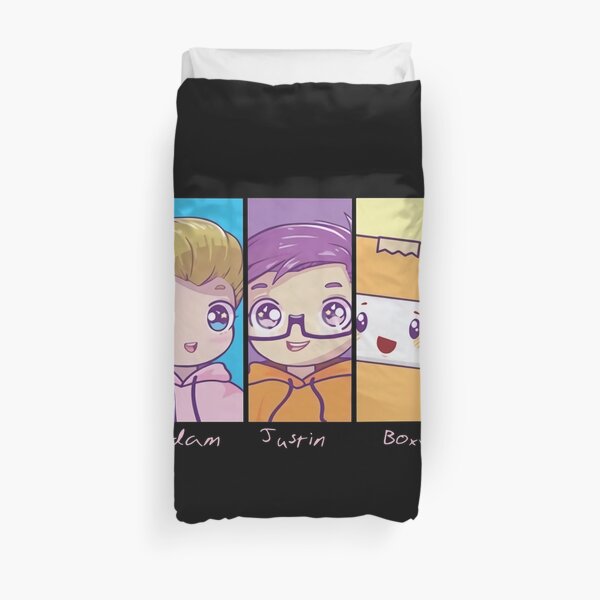 Youtube Gaming Duvet Covers Redbubble - lankybox 1 roblox addicted player returns lol facebook