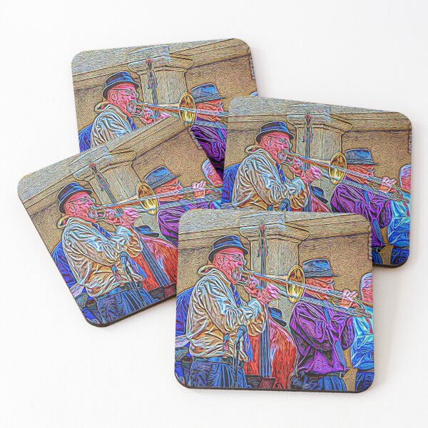 Item preview, Music from the horns filled the evening air designed and sold by Steven Kight.