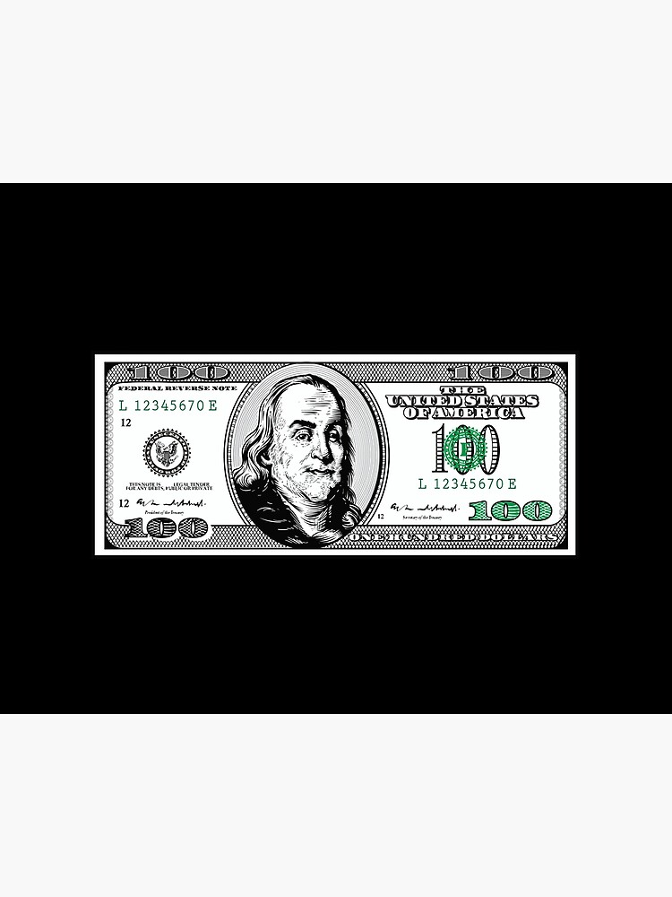 100 dollar bills | Art Board Print