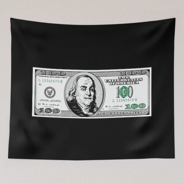 Item preview, 100 dollars, Benjamin, C-note, Money designed and sold by OutLoudDesigns.